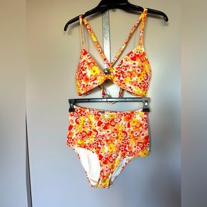 NWOT Aerie Floral Bikini